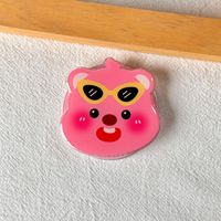Support de téléphone portable magnétique rétractable mignon de dessin animé avec super force d'adsorption pour utilisation au lit avec adhésif et support magnétique