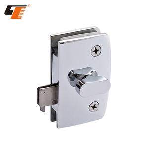 <span class=keywords><strong>Serrure</strong></span> de <span class=keywords><strong>porte</strong></span> coulissante en <span class=keywords><strong>verre</strong></span> simple pour salle de bain en alliage de zinc de haute qualité - Product Image 5
