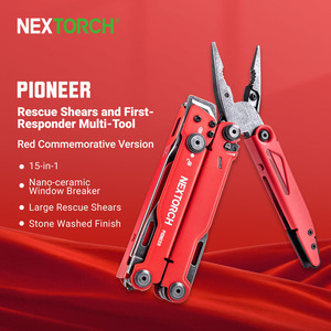 Pince multifonction Nextorch MT20 15-en-1, outil EDC professionnel robuste avec lumière <span class=keywords><strong>LED</strong></span> pour la survie, le camping et les réparations - Product Image 2