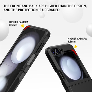 Funda Protectora Resistente a Impactos con Bisagra para Samsung Z Flip 7 FE / Flip 6 5 / Flip <span class=keywords><strong>4</strong></span> Flip 3, Doble Capa, Resistente - Product Image 4