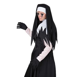 Costume de nonne d'Halloween Costume de nonne d'<span class=keywords><strong>horreur</strong></span> pour femme Robe de soirée Cosplay de démon cauchemar adulte - Product Image 3
