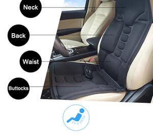 Cojín de asiento de masaje con calefacción eléctrica, colchón trasero para el hogar y la Oficina, masajeador de asiento de coche con vibración para cuerpo completo - Product Image 5