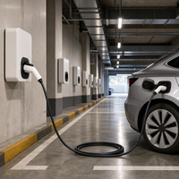 Nouveau câble de charge pour voiture électrique Viptoo Type 2 vers Type 2 16A 3 phases avec sac de transport