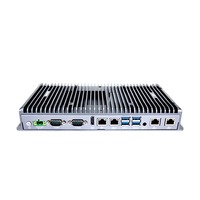 Fanless komputer tertanam i7 8565U 16G DDR4 M.2 TPM2.0 industri mini pc linux kompatibel 4 port lan