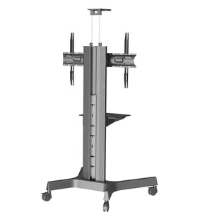 Heavy Duty đồ nội thất VESA 900*600 mét chân đế nhôm <span class=keywords><strong>High</strong></span> <span class=keywords><strong>End</strong></span> cán <span class=keywords><strong>TV</strong></span> đứng giỏ hàng cho 45 inch đến 100 inch hiển thị <span class=keywords><strong>LCD</strong></span> LED - Product Image 5