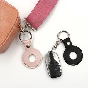 ポータブルPUレザータグトラッカー保護ケースマルチカラーGPSトラッカーカバーアンチロスペットロケーターホルスターキーリング - Product Image 4