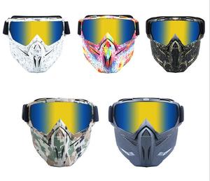 Nuovi Occhiali Protettivi Rimovibili ZoomLon per Moto, Maschera Integrale Tattica Antivento con Lenti Colorate - Product Image 1