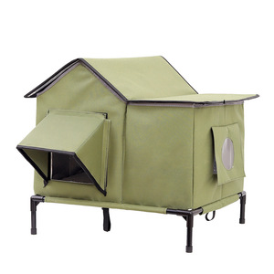Casa para Gatos Impermeable para Exteriores, Rectangular, Desmontable y Plegable, para Gatos de la Calle y Mascotas, Uso en Todas las Estaciones - Product Image 5