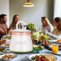 Bouteille d'eau à hydrogène moléculaire 3000PPB pour le bureau et les voyages - Production rapide d'hydrogène par électrolyse d'eau SPE PEM