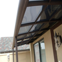 Auvent extérieur en aluminium d'auvents en polycarbonate d'approvisionnement direct d'usine chinoise