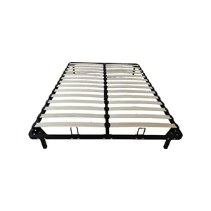 Klassiek Twin Platform Bed Frame Full Queen King Opvouwbare Knock-Down Twin Platform Bed Frame