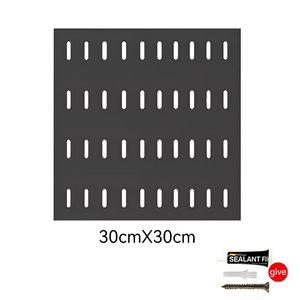 Home <strong>Storage</strong> DIY <strong>Wall</strong> Organizer Garage &amp; Kitchen Metal <strong>Wall</strong> <strong>Storage</strong> <strong>Rack</strong> 30x30cm Four Layers Modern Design - Product Image 4