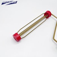 ANST Rouleau à peinture à cage dorée 7 pouces 180 mm, cadre à 4 fils, tige de 6 mm, poignée confortable, ajustement conique, personnalisable, qualité industrielle, bricolage