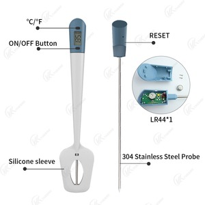 Digital <strong>LCD</strong> <strong>Display</strong> Silicone Spatula Thermometer Food Temperature <strong>Sensor</strong> for Chocolate Cooking - Product Image 4