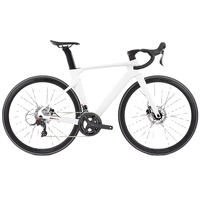 Vélo de route en fibre de carbone intégrale 24 vitesses, fabrication directe d'usine, Rs-24s R5pro-2rd 700c, freins à disque hydrauliques, roues en carbone, course