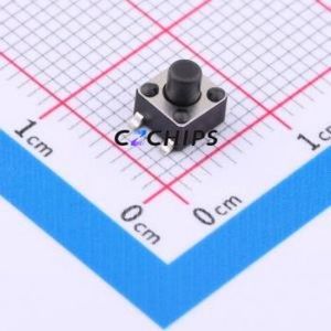 TS4550TP 250gf 009 Tactile Switch SMD-4P,4.5x4.5mm Switch Single Pole Single Throw Round Button 2.5N Vertical Mount - Product Image 1
