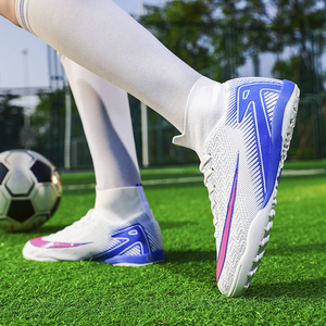 Scarpe da Calcio Alte e Medie, Scarpini da Calcio e Futsal FG HG AG TF, Suola Piatta, in Pelle PU e Tessuto Elasticizzato, per Sport di Squadra, Uomo e Donna - Product Image 6