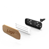 Diffuseur de parfum pour voiture en bois de cerisier de luxe longue durée avec clip de ventilation, parfum personnalisé et évaporation naturelle