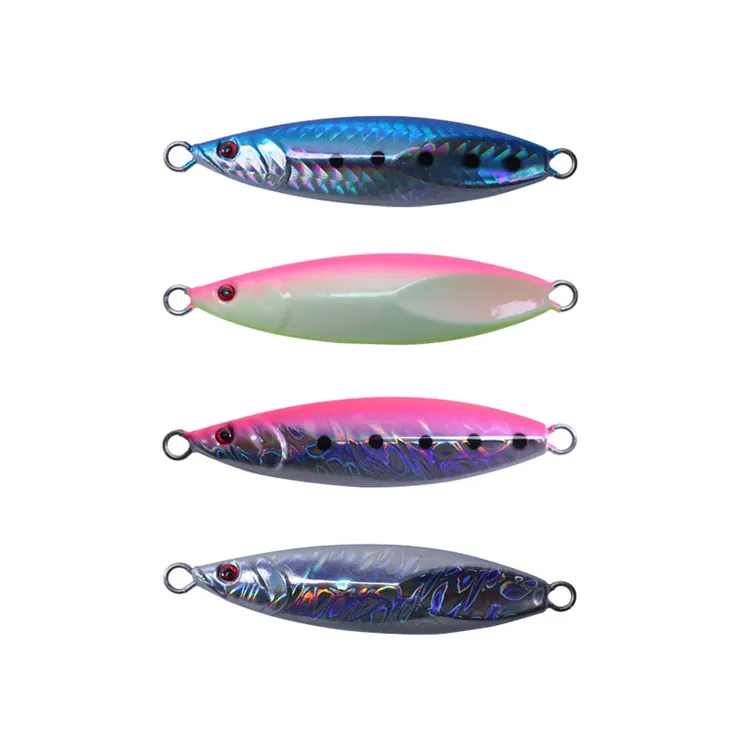 3d Uv Printed Luminous Simulate Fish Metal Jig Lure Artificial Bait Slow Fall Pitch Jigging Fishing Jig Lure