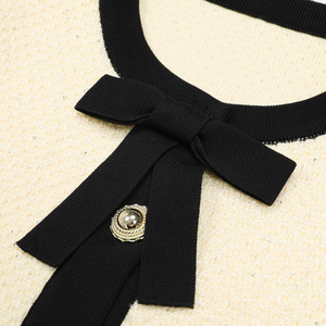 2025 A/W nuovo abito lavorato A maglia da donna alla moda semplice Slim-fit snellente superiore mezza gonna due pezzi Set di <span class=keywords><strong>abbigliamento</strong></span> - Product Image 2