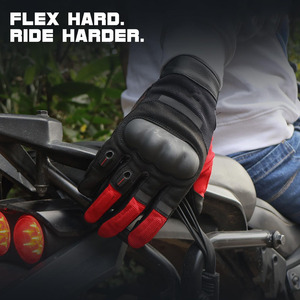 Guantes de Motocicleta con Pantalla Táctil para Seguridad en Carreras, Guantes de Motocicleta Personalizados OEM, Guantes de Motocicleta de Cuero Genuino para Hombre - Product Image 3