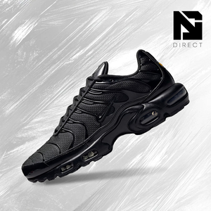 Air Max Plus 'Triple Black' Black Mesh Lace Up Running Shoes All Seasons Cushioned Men's Nike Sneaker - Product Image 1
