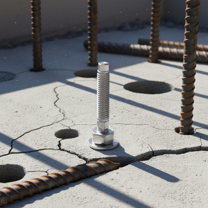 Perno de Anclaje Galvanizado Dewalt PtB Pro de 1/4 Pulgada x 3 Pulgadas con Tuerca y Arandela para Anclaje en Concreto - Product Image 3