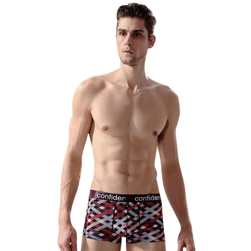 2021 Wholesale Printed Logo Comfort Wholesale Designer Nylons Ice Boxer Briefs Shorts Underwear Men's Boxer Shorts