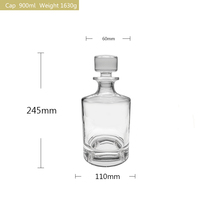 Top vente mode nouveau Design Offre Spéciale cristal gravé bouteilles de vin de football conception de baseball fond liqueur whisky verre décanteur