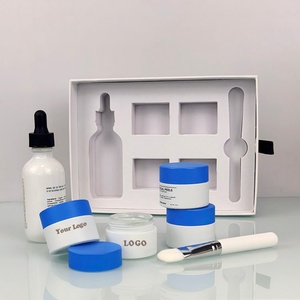 Customized 20g Matte White Cosmetics Jar Luxury Empty Skincare Packaging Frosted Face Cream Jar with <b>Gift</b> <b>Box</b> Packaging - Product Image 1