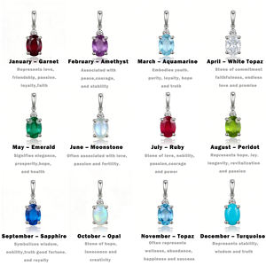 Chaîne de pull personnalisée en or massif 10K/14K/18K avec pendentif classique en opale d'octobre (pierre de naissance) cultivée en laboratoire CVD IGI/HPHT, idéale comme cadeau de fiançailles - Product Image 4