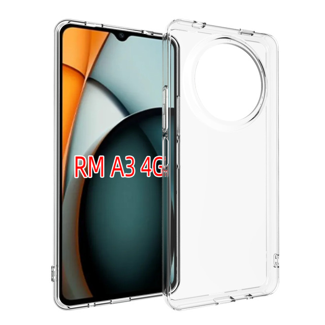 Ultra Thin Soft TPU Transparent Mobile Phone Case for REDMI A3 4G