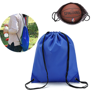 Wholesale Promotional Custom logo Waterproof Gym Shoe Sack Pack Backpack Sport Nylon Polyester Drawstring Bag