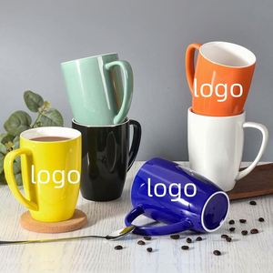 Mug à café en céramique, adapté aux boissons froides, passe au lave-vaisselle et au micro-ondes, tasse en porcelaine pour thé, latte, mocha chaud - Product Image 2