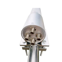 Antenne extérieure en fibre de verre omnidirectionnelle 4*4 MIMO 5G NR Antenne cellulaire à double polarité Sub-6 GHz