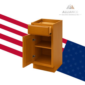 Armoires de style classique H-RC B12 Red Cherry |   Idéal pour les constructeurs et les entrepreneurs en rénovation |   Armoires de cuisine de style farmhouse RTA - Product Image 1