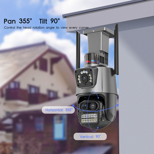 4k 9mp wifi ip máy ảnh ba ống kính 8x zoom ngoài trời PTZ máy ảnh 6MP <span class=keywords><strong>HD</strong></span> ai tự động theo dõi An ninh máy ảnh P2P CCTV giám sát icsee - Product Image 2