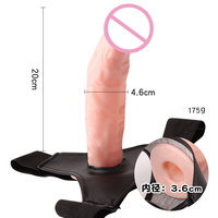 En gros Godemiché Strapon Réaliste en Silicone Portatif pour Femme, Jouet Sexuel Lesbien pour Couple, Godemiché Creux Géant avec Ceinture