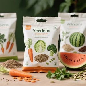 Factory Wholesale Custom Printed Logo Eco Friendly Recyclable Mylar Seed <b>Bag</b> for Sunflower Vegetable Fruit Seeding <b>Bags</b> Plastic - Product Image 1