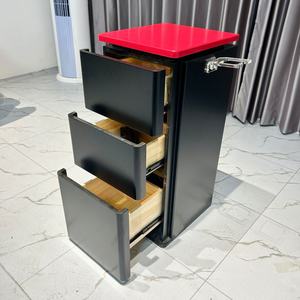 Modern Luxury Stainless Steel <b>Salon</b> Trolley High Quality Metal <b>Furniture</b> for Barber Hair <b>Salons</b> Beauty Cart With Stylish Design - Product Image 1