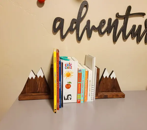 Personalizzabile Woodland Mountain Book Fine in <span class=keywords><strong>legno</strong></span> reggilibri <span class=keywords><strong>di</strong></span> arredamento della cabina per la decorazione della cabina - Product Image 3