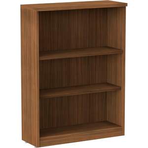 Librería moderna de tres estantes de nogal de la serie Alera Valencia, 31 3/4 pulgadas de ancho x 14 pulgadas de profundidad x 39 3/8 pulgadas de alto - Product Image 1