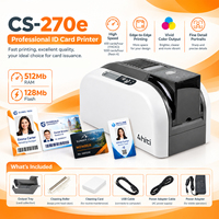 Imprimante de cartes d'identité HiTi CS-270e 300x600dpi, imprimante de cartes PVC recto-verso couleur pour badges d'accès des employés et des étudiants