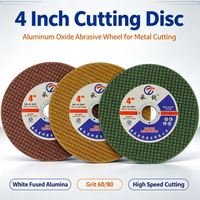 Disque de coupe en résine 4 pouces 107x1.2x16mm WA46 pour meuleuse d'angle, tranchant, durable, haute vitesse pour acier inoxydable et fonte