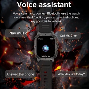 Montre connectée pour homme Gk72, bracelet en acier, connexion à une touche, appel BT, interface utilisateur cool, étanche IP67, écran AMOLED carré, montre connectée cool pour homme - Product Image 2