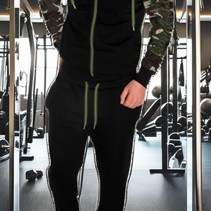 Conjuntos Deportivos de Dos Piezas para Hombre, Talla Grande, Ecológicos, Transpirables, para Gimnasio, con Logotipo Personalizado, Estilo Jogger, Informales, para Invierno, 2022 - Product Image 2