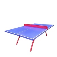 Table de tennis de table pliable en acier pour l'intérieur et l'extérieur, idéale pour le tennis de table et le badminton