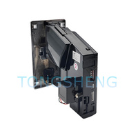 Accepteur de jetons multi-monnaies en alliage CL-168 avec LED Accepte 2 pièces Sélecteur de pièces multi-devises argenté