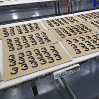 Chiffres en acier inoxydable peints avec précision, artisanat méticuleux, signalétique d'hôtel de qualité pour l'intérieur, panneaux d'identification personnalisés