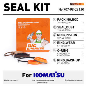<span class=keywords><strong>Kit</strong></span> di Tenuta per Braccio Girevole di Escavatore Serie NBR, <span class=keywords><strong>Kit</strong></span> Completo Multifunzione per Tenuta Cilindro del Braccio - Product Image 6